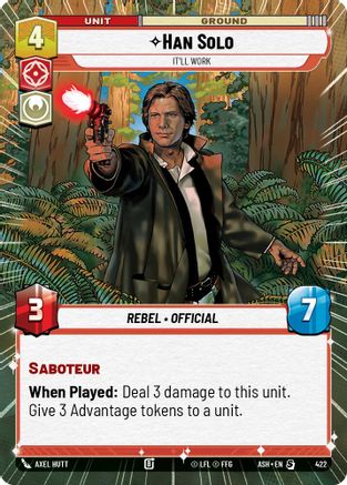 Image of Han Solo - It'll Work (Hyperspace) (422) - Ashes of the Empire