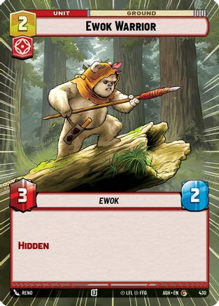Image of Ewok Warrior (Hyperspace) (430) - Ashes of the Empire