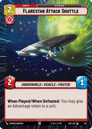 Image of Flarestar Attack Shuttle (Hyperspace) (431) - Ashes of the Empire