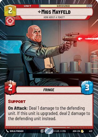 Image of Migs Mayfeld - How About a Toast? (Hyperspace) (432) - Ashes of the Empire