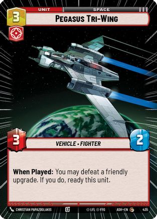 Image of Pegasus Tri-Wing (Hyperspace) (435) - Ashes of the Empire