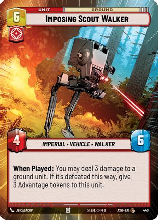 Image of Imposing Scout Walker (Hyperspace) (440) - Ashes of the Empire