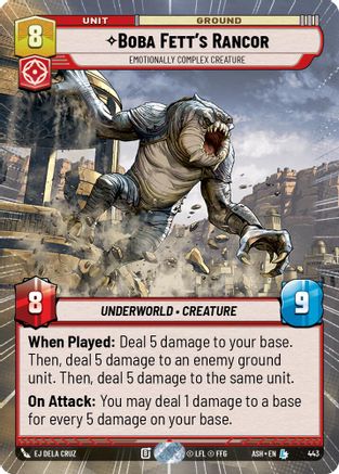 Image of Boba Fett's Rancor - Emotionally Complex Creature (Hyperspace) (443) - Ashes of the Empire