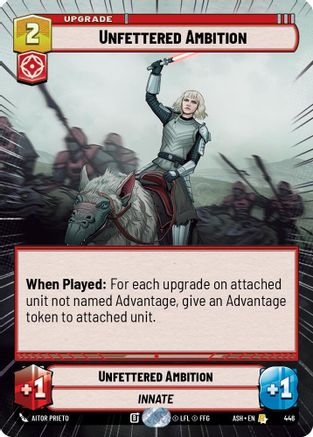 Image of Unfettered Ambition (Hyperspace) (446) - Ashes of the Empire