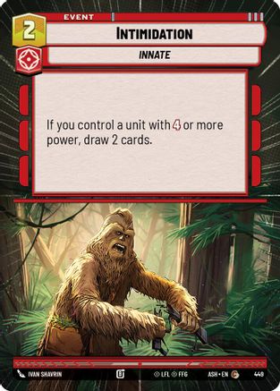Image of Intimidation (Hyperspace) (449) - Ashes of the Empire