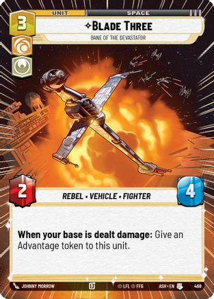 Image of Blade Three - Bane of the Devastator (Hyperspace) (468) - Ashes of the Empire