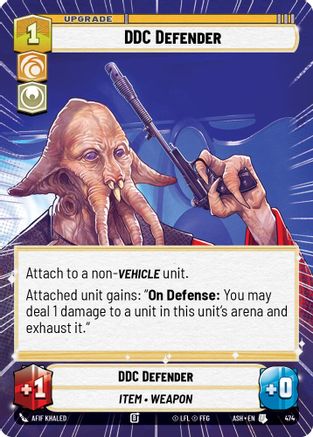 Image of DDC Defender (Hyperspace) (474) - Ashes of the Empire