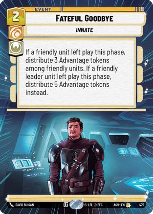 Image of Fateful Goodbye (Hyperspace) (475) - Ashes of the Empire
