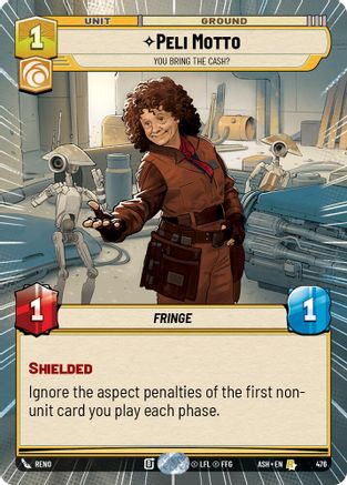 Image of Peli Motto - You Bring the Cash? (Hyperspace) (476) - Ashes of the Empire