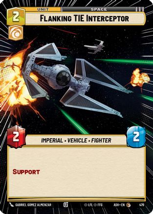 Image of Flanking TIE Interceptor (Hyperspace) (479) - Ashes of the Empire
