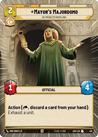 Image of Mayor's Majordomo - No Problem Groveling (Hyperspace) (481) - Ashes of the Empire