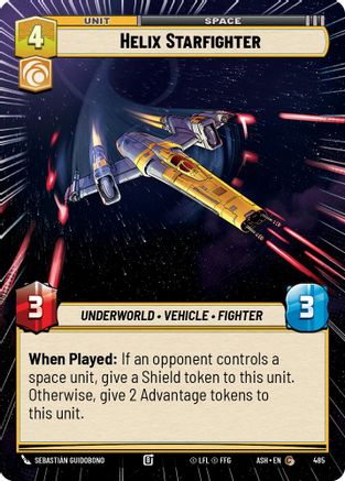 Image of Helix Starfighter (Hyperspace) (485) - Ashes of the Empire