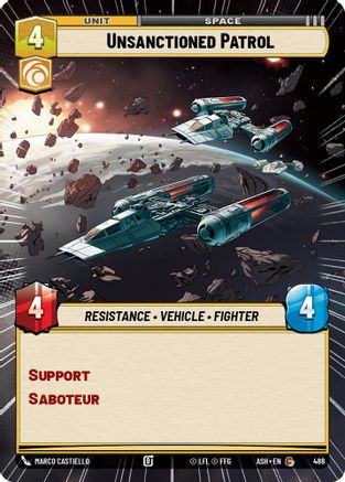 Image of Unsanctioned Patrol (Hyperspace) (486) - Ashes of the Empire