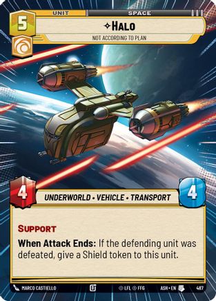Image of Halo - Not According to Plan (Hyperspace) (487) - Ashes of the Empire