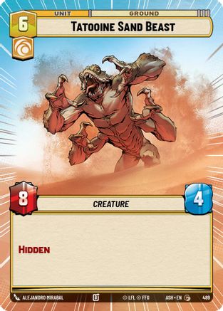 Image of Tatooine Sand Beast (Hyperspace) (489) - Ashes of the Empire