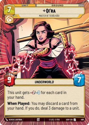 Image of Qi'ra - Master of Teras Kasi (Hyperspace) (490) - Ashes of the Empire