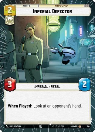 Image of Imperial Defector (Hyperspace) (514) - Ashes of the Empire