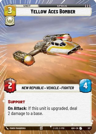 Image of Yellow Aces Bomber (Hyperspace) (517) - Ashes of the Empire