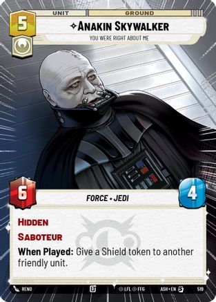 Image of Anakin Skywalker - You Were Right About Me (Hyperspace) (519) - Ashes of the Empire