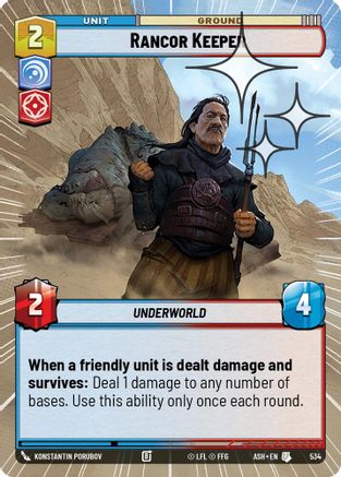 Image of Rancor Keeper (Hyperspace Foil) (534) - Ashes of the Empire Foil