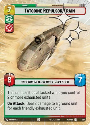 Image of Tatooine Repulsor Train (Hyperspace Foil) (537) - Ashes of the Empire Foil