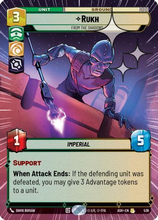 Image of Rukh - From the Shadows (Hyperspace Foil) (538) - Ashes of the Empire Foil