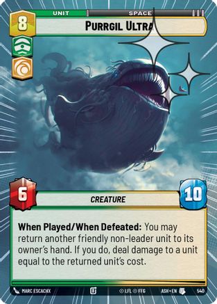 Image of Purrgil Ultra (Hyperspace Foil) (540) - Ashes of the Empire Foil