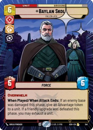 Image of Baylan Skoll - Fallen Jedi (Hyperspace Foil) (541) - Ashes of the Empire Foil