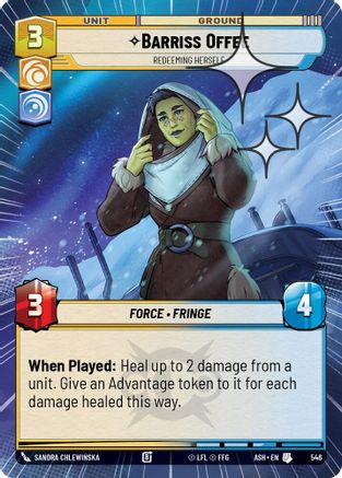 Image of Barriss Offee - Redeeming Herself (Hyperspace Foil) (546) - Ashes of the Empire Foil
