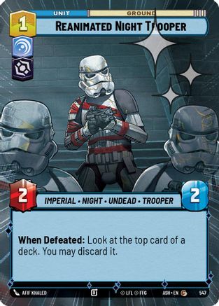 Image of Reanimated Night Trooper (Hyperspace Foil) (547) - Ashes of the Empire Foil