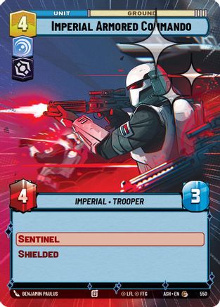Image of Imperial Armored Commando (Hyperspace Foil) (550) - Ashes of the Empire Foil