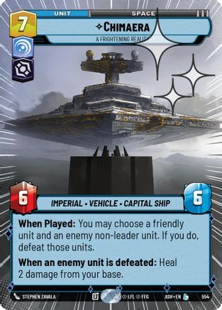 Image of Chimaera - A Frightening Reality (Hyperspace Foil) (554) - Ashes of the Empire Foil
