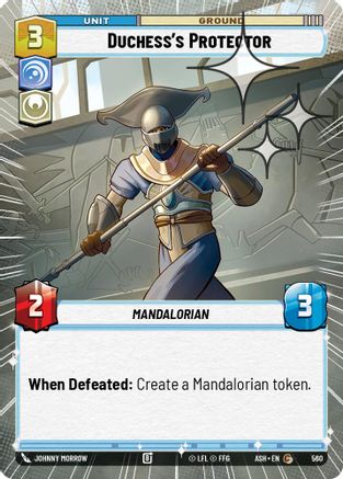 Image of Duchess's Protector (Hyperspace Foil) (560) - Ashes of the Empire Foil