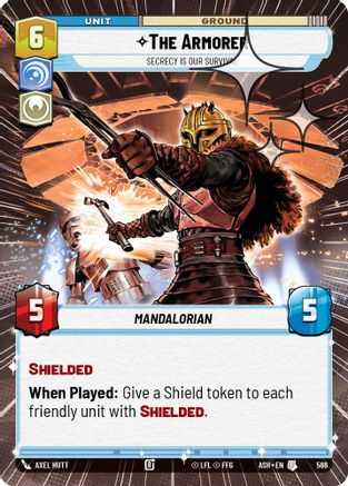 Image of The Armorer - Secrecy is Our Survival (Hyperspace Foil) (566) - Ashes of the Empire Foil