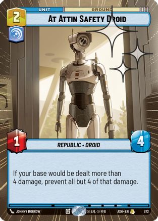Image of At Attin Safety Droid (Hyperspace Foil) (572) - Ashes of the Empire Foil