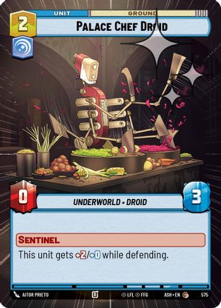 Image of Palace Chef Droid (Hyperspace Foil) (575) - Ashes of the Empire Foil