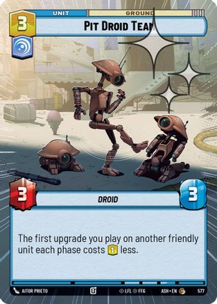 Image of Pit Droid Team (Hyperspace Foil) (577) - Ashes of the Empire Foil