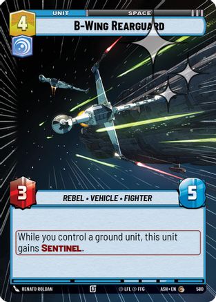 Image of B-Wing Rearguard (Hyperspace Foil) (580) - Ashes of the Empire Foil