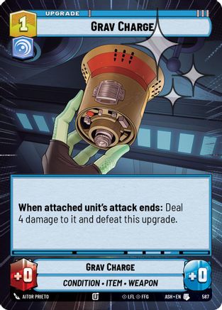 Image of Grav Charge (Hyperspace Foil) (587) - Ashes of the Empire Foil