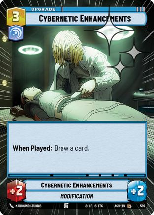 Image of Cybernetic Enhancements (Hyperspace Foil) (589) - Ashes of the Empire Foil