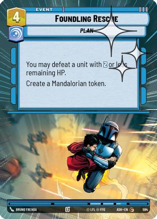 Image of Foundling Rescue (Hyperspace Foil) (594) - Ashes of the Empire Foil