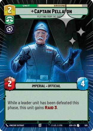 Image of Captain Pellaeon - Plotting from the Shadows (Hyperspace Foil) (595) - Ashes of the Empire Foil