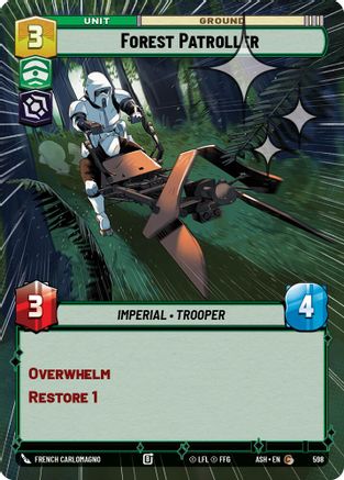 Image of Forest Patroller (Hyperspace Foil) (598) - Ashes of the Empire Foil