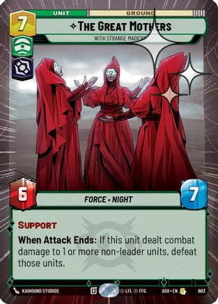Image of The Great Mothers - With Strange Magicks (Hyperspace Foil) (603) - Ashes of the Empire Foil