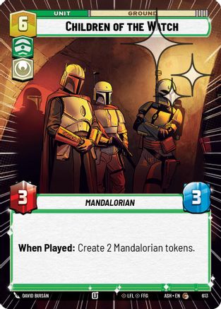 Image of Children of the Watch (Hyperspace Foil) (613) - Ashes of the Empire Foil