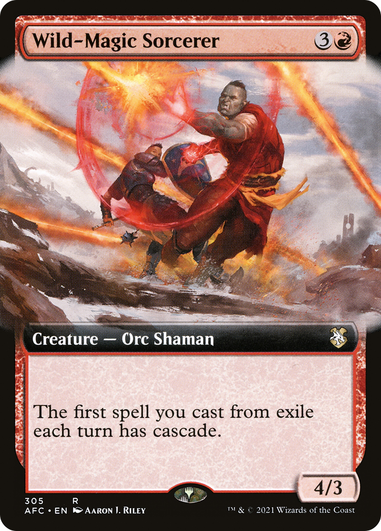 Image of Wild-Magic Sorcerer (Extended Art) (AFC-305) - Forgotten Realms Commander: (Extended Art)