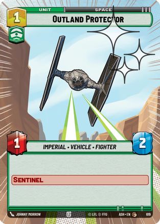 Image of Outland Protector (Hyperspace Foil) (619) - Ashes of the Empire Foil