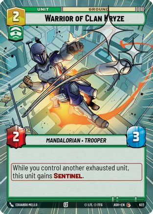 Image of Warrior of Clan Kryze (Hyperspace Foil) (622) - Ashes of the Empire Foil