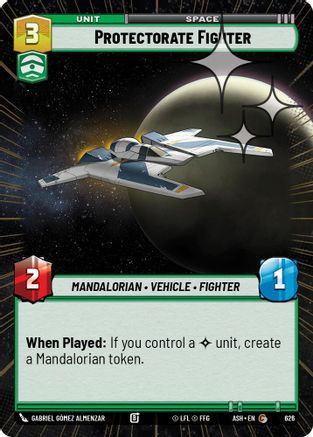 Image of Protectorate Fighter (Hyperspace Foil) (626) - Ashes of the Empire Foil