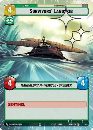 Image of Survivors' Langskib (Hyperspace Foil) (628) - Ashes of the Empire Foil